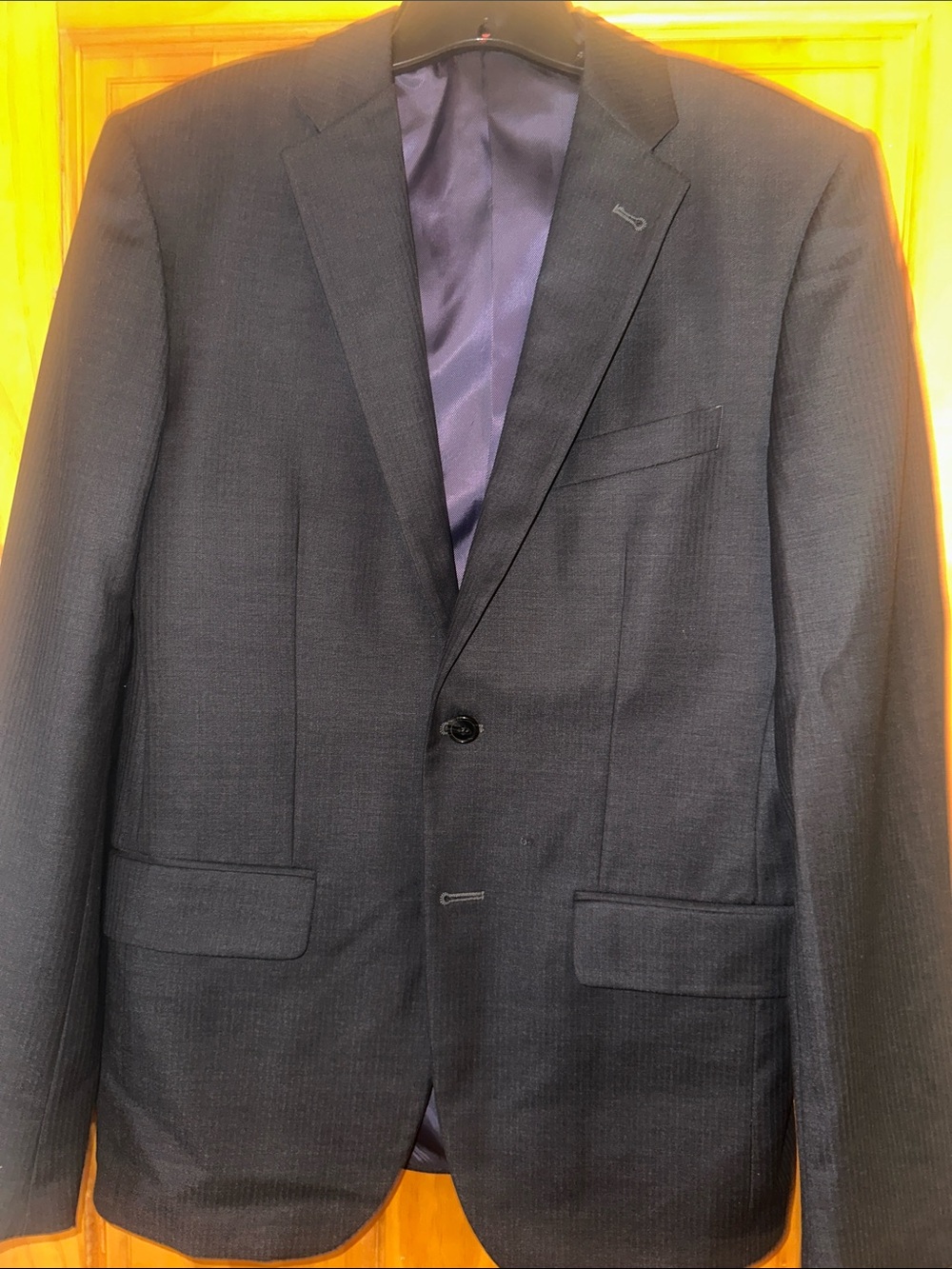 RED Saks Fifth Avenue Men's Navy Single-Breasted Blazer - Classic Stripe Balzer